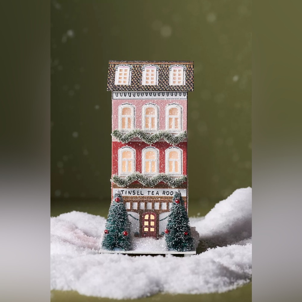 Anthropologie George & Viv Tinsel Tea Room Holiday Village